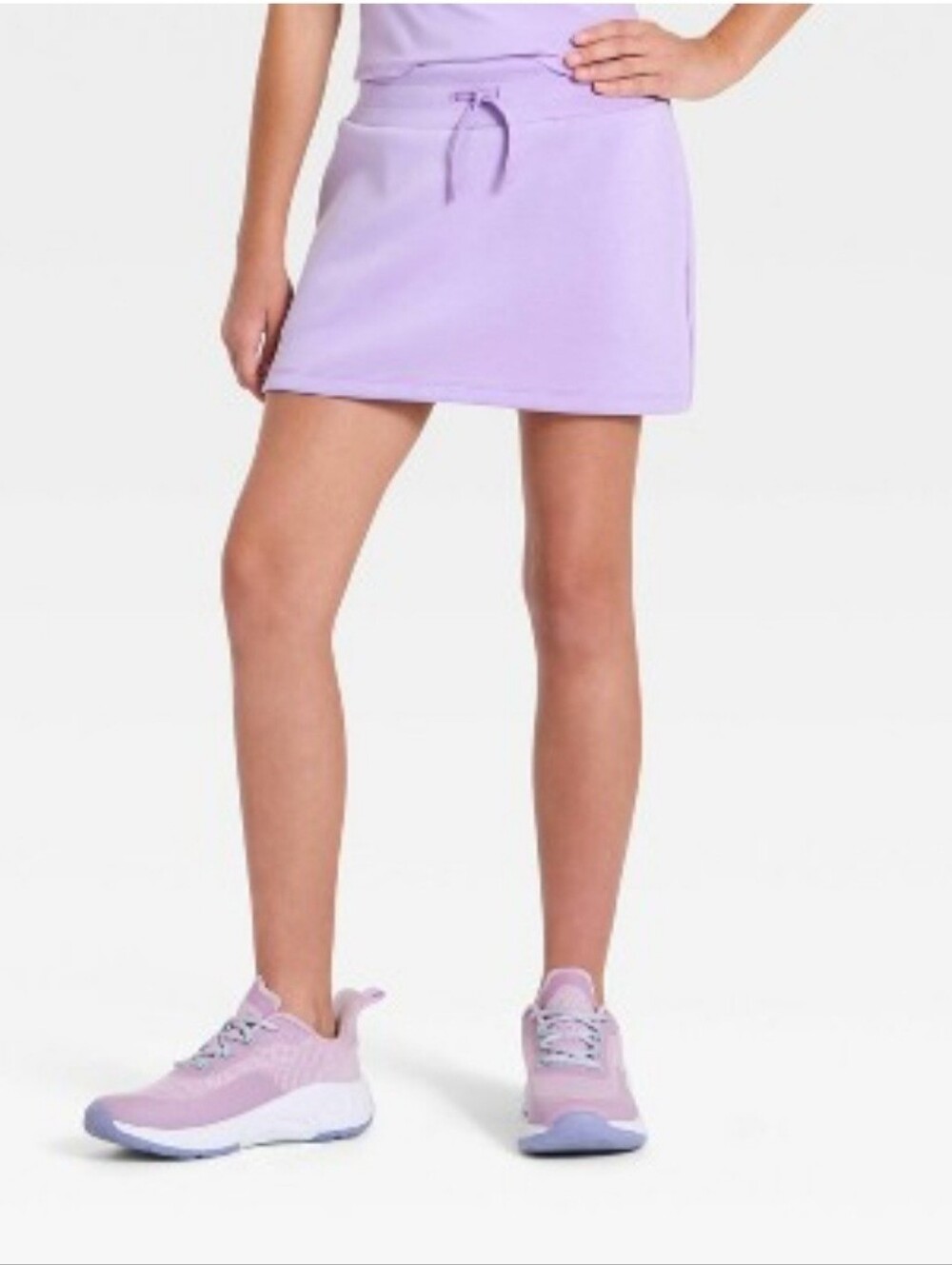 Girls' High-Rise Airy Sleek Active Skort - All In Motion Lilac Purple XXL